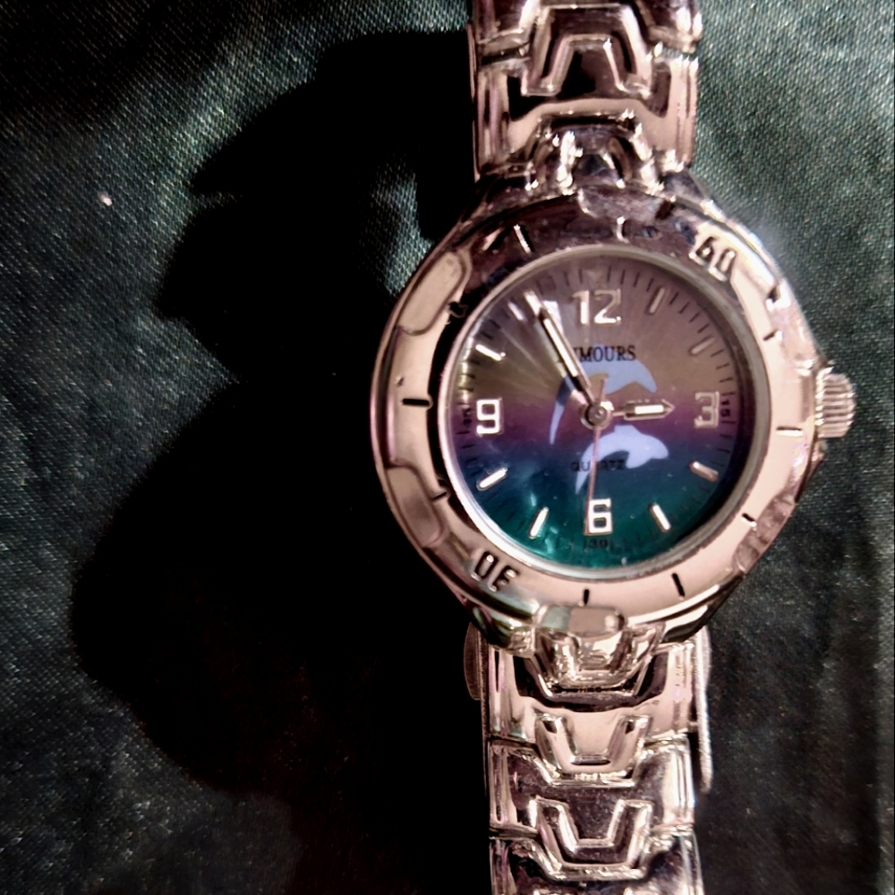 Silver Dolphin Watch